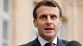 Emmanuel Macron le 3 févier 2021 à l'Elysée