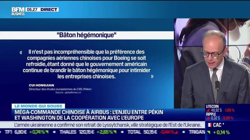Benaouda Abdeddaïm : Méga-commande chinoise à Airbus, l'enjeu entre Pékin et Washington de la coopération avec l'Europe - 04/07