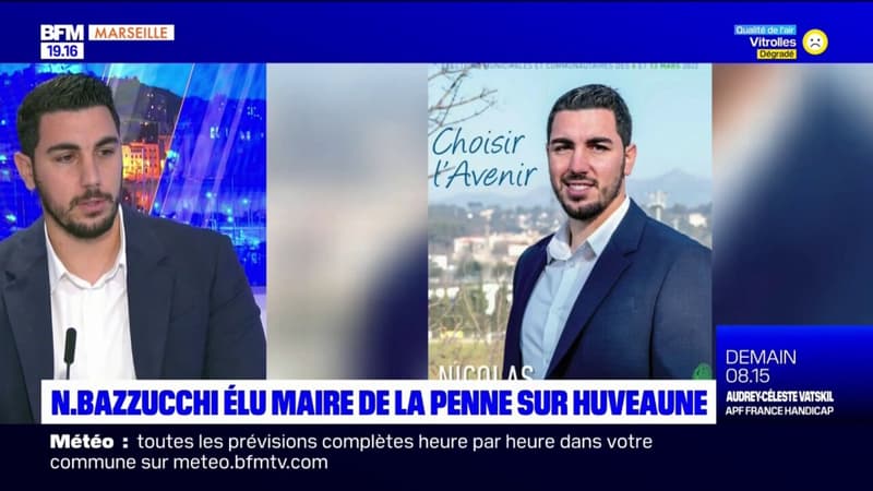 La Penne-sur-Huveaune: le nouveau maire Nicolas Bazzucchi revient sur son élection 