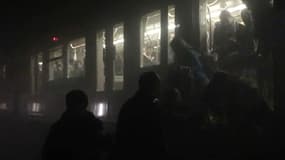 Une rame de métro évacuée après les attentats de Bruxelles