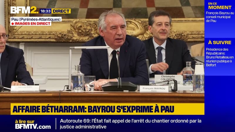 Affaire Bétharram: vif échange au conseil municipal de Pau entre François Bayrou et un élu d'opposition