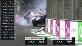 Le crash de Mick Schumacher en Q2 en Arabie Saoudite