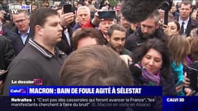 Macron : bain de foule agité à Sélestat (2) - 19/04