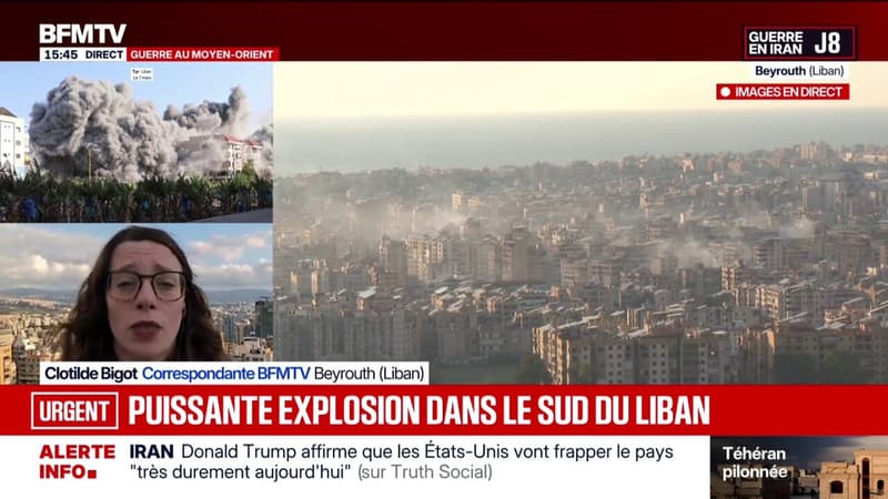 Guerre au Moyen-Orient: les images impressionnantes d'une frappe à Tyr