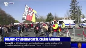 Covid-19: des protestations à Berlin contre l'adoption d'une loi renforçant les pouvoirs d'Angela Merkel