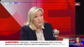 Marine Le Pen sur la grève des éboueurs: "À partir du moment où des problèmes sanitaires commencent à se poser, alors oui, il faut régler le problème"
