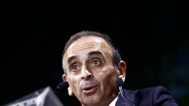 Eric Zemmour lors d'un discours à la "Convention de la Droite" à Paris, le 28 septembre 2019