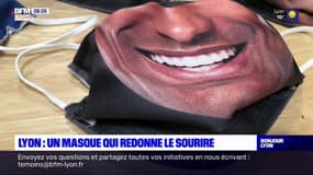 Covid-19: une entreprise lyonnaise imprime votre sourire sur des masques