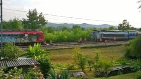 La collision entre le TGV et le TER s'est produite à Denguin, tout près de Pau.