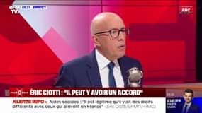 Loi immigration: "Ce n'est pas ma Bible, Patrick Stefanini", déclare Éric Ciotti à propos de l'AME