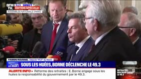 Fabien Roussel: "La motion de censure est prête" pour contrer le 49.3 déclenché par le gouvernement