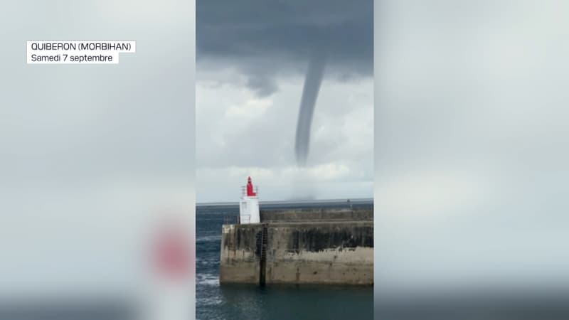 Les images impressionnantes de la trombe marine qui a survolé le large de...