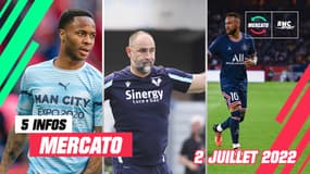 Neymar, Tudor, Sterling… Les 5 infos mercato du 2 juillet à la mi-journée