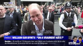 "On a vraiment hâte !": le prince William s'exprime au micro de BFMTV avant le couronnement du roi Charles III