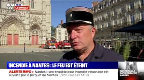 Nantes: le lieutenant-colonel Jérôme Langlois précise que les sapeurs-pompiers vont être engagés une partie de la nuit 