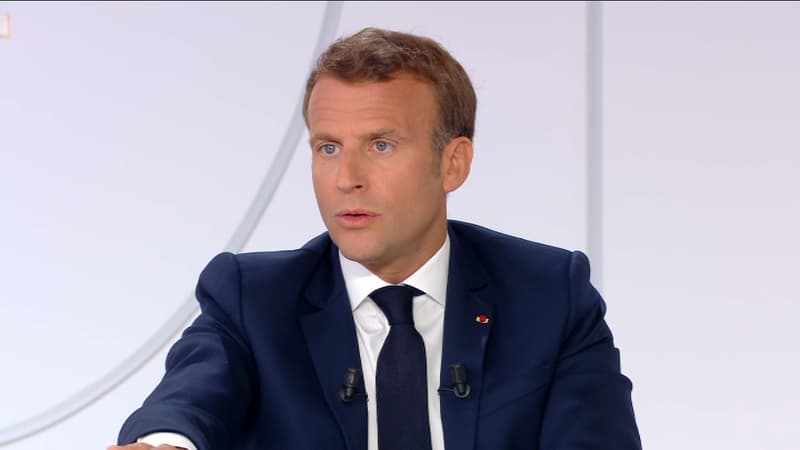 Emmanuel Macron lors de son allocution le 14 juillet