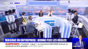 Masque en entreprise: Borne fixe les règle - 18/08