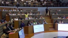 Nora Preziosi en séance plénière du conseil départemental, vendredi 27 juin.