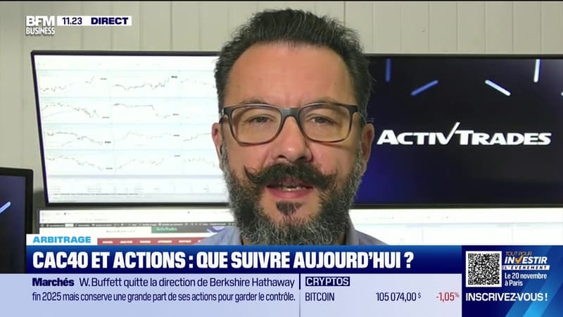 Arbitrage : CAC40 et actions, que suivre aujourd'hui ? - 11/11
