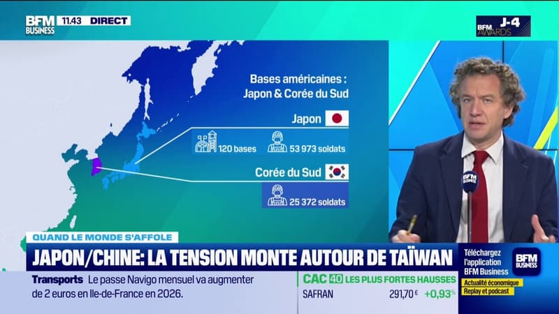 La tension monte autour de Taïwan