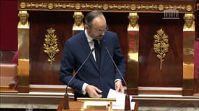 Édouard Philippe à l'Assemblée nationale ce lundi.