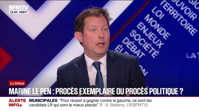 Procès en appel de Marine Le Pen: "Il faut que cette décision soit au-dessus de tout soupçon", dit François-Xavier Bellamy (LR)