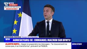 Emmanuel Macron: "Nous avons trouvé un accord à 27 qui nous permettra d'accorder 50 milliards d'euros pour la reconstruction et le soutien à l'Ukraine"