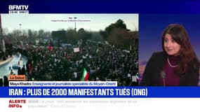 "Ce régime ne peut pas tomber à travers les soulèvements, il faut une intervention militaire", estime Maya Khadra, enseignante et journaliste spécialisée du Moyen-Orient