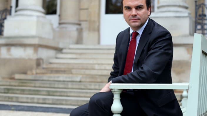 Thomas Thévenoud le 30 octobre 2012 devant l'Assemblée nationale.
