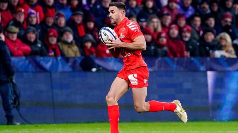 Melvyn Jaminet avec Toulouse contre le Munster, le 22 janvier 2023.