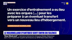 Antibes: Marineland sort du silence