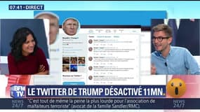 Le compte Twitter de Trump desactivé pendant 11 minutes