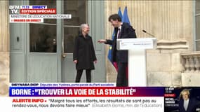 "Sincèrement, qu'a-t-elle dit?": Dieynaba Diop, porte-parole du PS, réagit à la passation de pouvoir entre Anne Genetet et Élisabeth Borne au ministère de l'Éducation