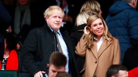 Boris Johnson en tribunes pendant un match