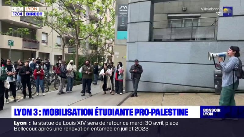Regarder la vidéo Lyon 3: une mobilisation étudiante pro-Palestine