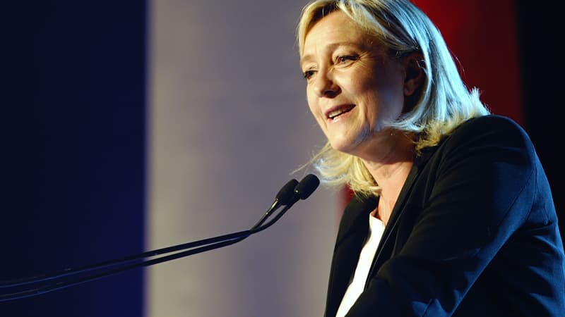 Marine Le Pen à Lens le 17 mai dernier à Lens.