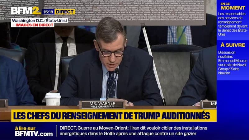 "Lorsqu'on déclenche une guerre de son propre chef, en l'absence de menace imminente, on devrait être en mesure de se préparer à évacuer les Américains de la zone de guerre", dénonce le sénateur Mark Warner