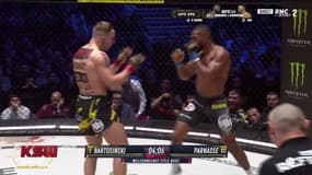 Le Français Salahdine Parnasse face au Polonais Adrian Bartosinski au KSW 89, 16 décembre 2023