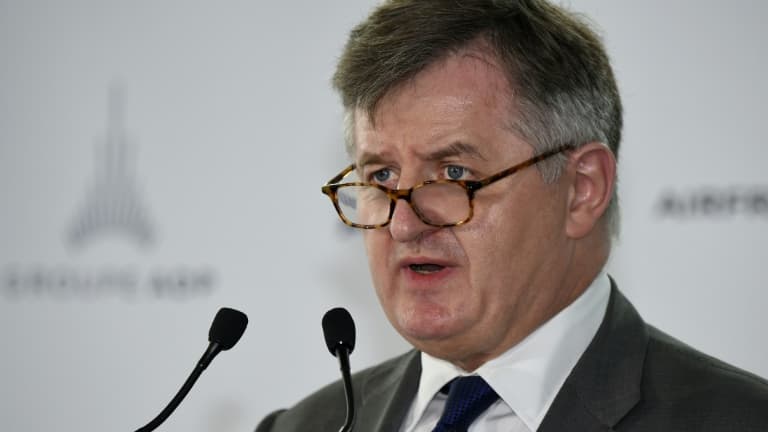 Le PDG du groupe ADP, Augustin de Romanet, à l'aéroport de Roissy, le 18 mai 2021 (photo d'illustration).