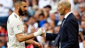 Karim Benzema et Zinedine Zidane