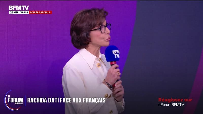 FORUM BFM - "Je crois à la radicalité des combats, et des combats politiques", déclare Rachida Dati