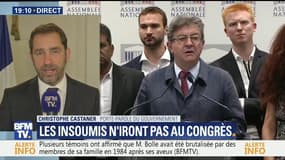 Fronde anti-Congrès: "Mélenchon nous habitue aux coups de com", réagit Christophe Castaner