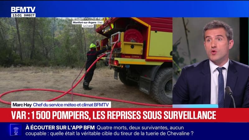 Incendie dans le Var: les conditions météo défavorables ce lundi après-midi