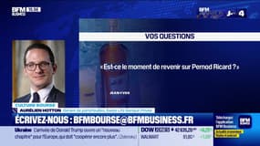 Culture Bourse : "Est-ce le moment de revenir sur Pernod Ricard?" par Antoine Larigaudrie - 09/01