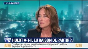 "Quand on sait ce qu'est l'urgence climatique, on ne démissionne pas", estime Ségolène Royal