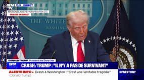 Crash à Washington: Donald Trump annonce avoir nommé "une commission qui travaillera avec les instances de régulation aérienne américaine" pour mener l'enquête