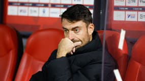 Albert Riera lors de la défaite de Bordeaux sur le terrain de Quevilly-Rouen-Métropole (3-2), le 5 décembre 2023