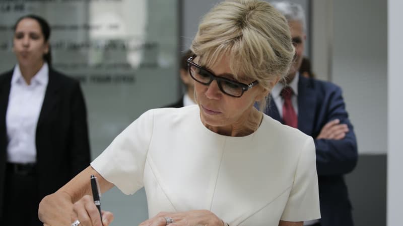 Brigitte Macron le 14 juin 2017 à Rabat, au Maroc