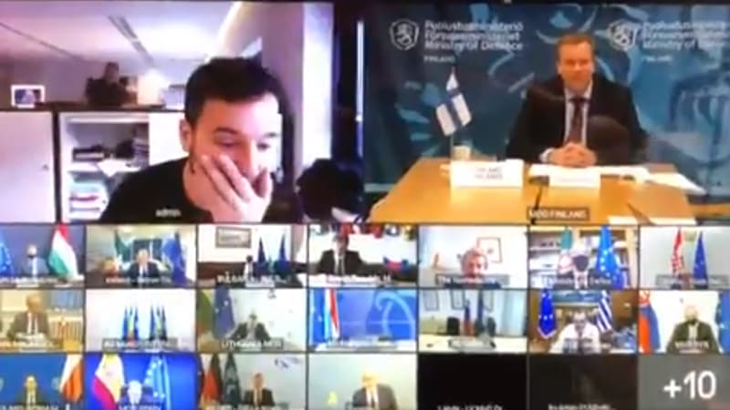 Capture d'écran de la vidéo publiée sur le compte Twitter de Michiel van Hulten