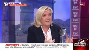 Gaz russe: Marine Le Pen souhaite "éviter à tout prix la rupture d'approvisionnement"